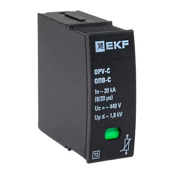 Модуль сменный к ОПВ-C In-20кА 440В с сигн. EKF opv-c-module