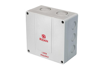 Коробка распределительная L BOX 140х140х79мм IP66/67 сер. Ридан 21RT0934R