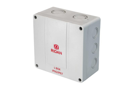 Коробка распределительная L BOX 140х140х79мм IP66/67 сер. Ридан 21RT0934R