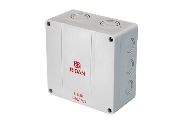 Коробка распределительная L BOX 140х140х79мм IP66/67 сер. Ридан 21RT0934R