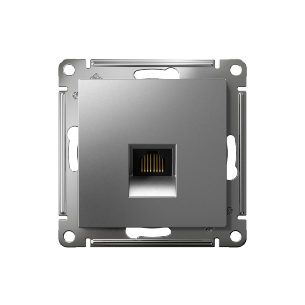 Розетка компьютерная AtlasDesign RJ45 кат.6A механизм сталь SE ATN000986