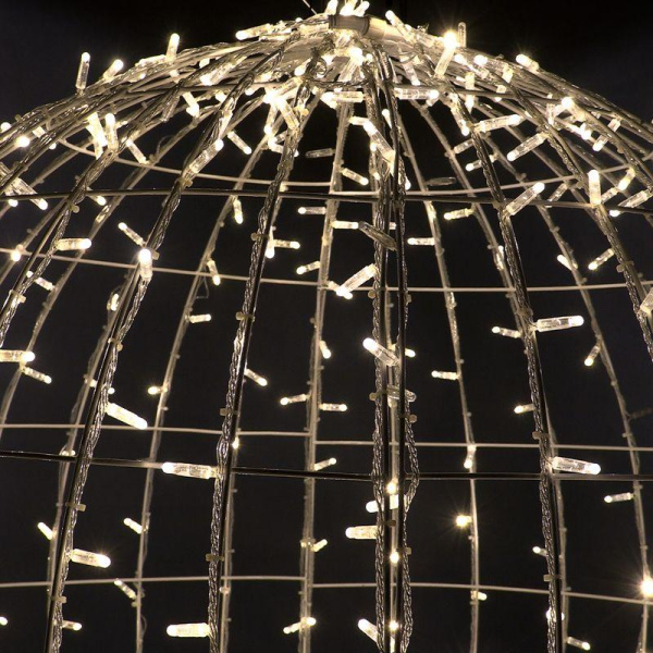 Фигура светодиодная "Шар светодиодный" d120см 600LED тепл. бел. 21Вт 230В IP65 эффект мерцания Neon-Night 501-629