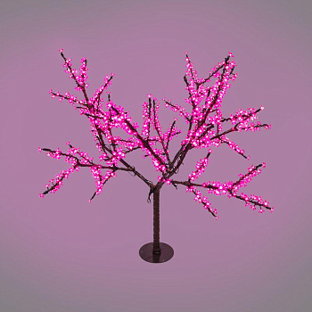 Дерево светодиодное "Сакура" 1.5м d кроны 1.8м LED роз. IP65 понижающ. трансф. в компл. Neon-Night 531-108