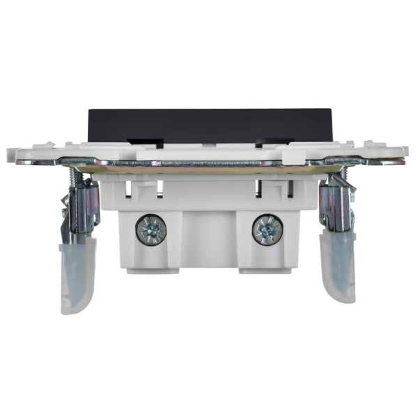 Розетка SKANDY 10А без заземл. защ. шторки SK-R01T титан IEK SK-R13-10-K48