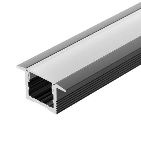 Профиль SL-SLIM-H13M-F25-2000 BLACK L2000 алюм. Arlight 037114