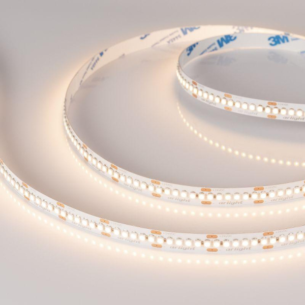 Лента светодиодная RT-A240-10mm 24V Warm 3000К 19.2Вт/м IP20 3528 открыт. (уп.5м) Arlight 028621(2)