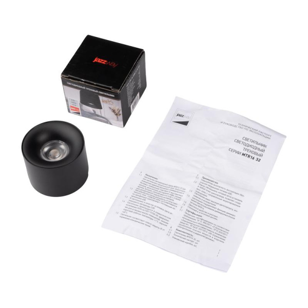 Светильник светодиодный трековый MTR16 3208 8Вт 4000К IP20 25град. BL низковольтный черн. JazzWay 5057135