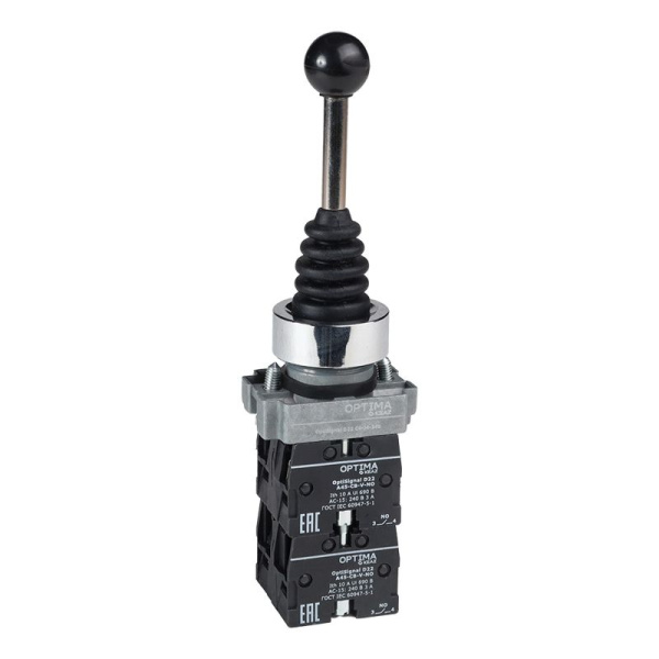 Джойстик OptiSignal D22 C4-J4-240 метал. 4 положения 4НО без фиксации КЭАЗ 380097