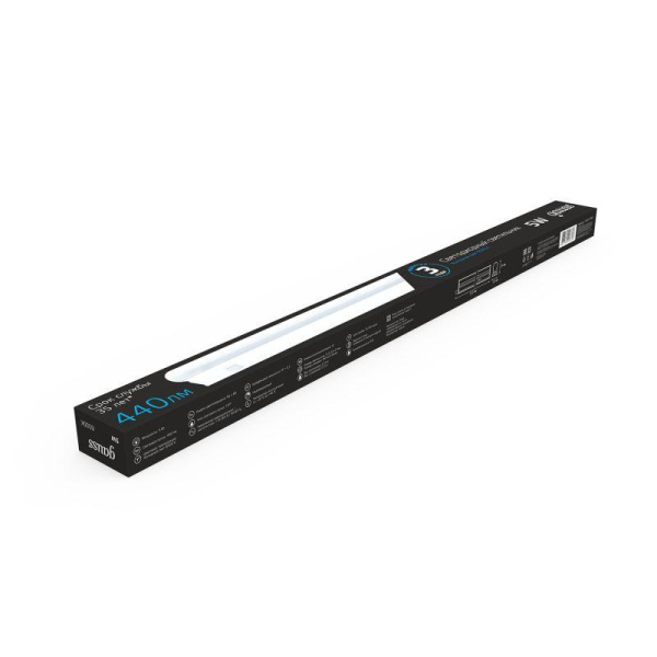 Светильник светодиодный Black 5Вт 6500К IP20 440лм 170-264В 312х22х30мм ДВО линейный накладной бел. GAUSS 130511305