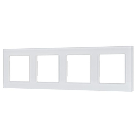 Рамка стеклянная FRM-GLARE-GS-4-WH Arlight 043802