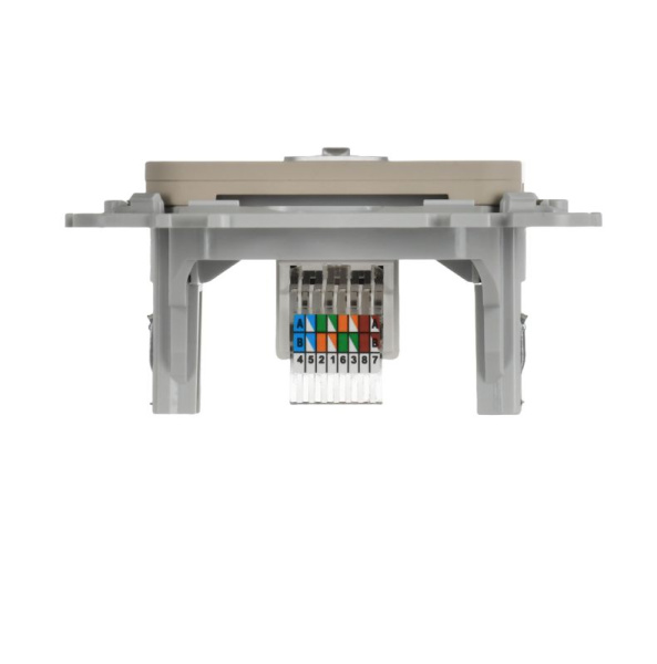 Розетка компьютерная СП FLITE РК5е-1-0-ФлЛ RJ45 кат.5E UTP механизм льняной IEK FI-K12-1-K88
