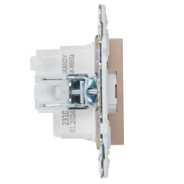 Розетка SKANDY 16А с заземл. без защ. шторок SK-R05Sa песочн. IEK SK-R11-16-K98