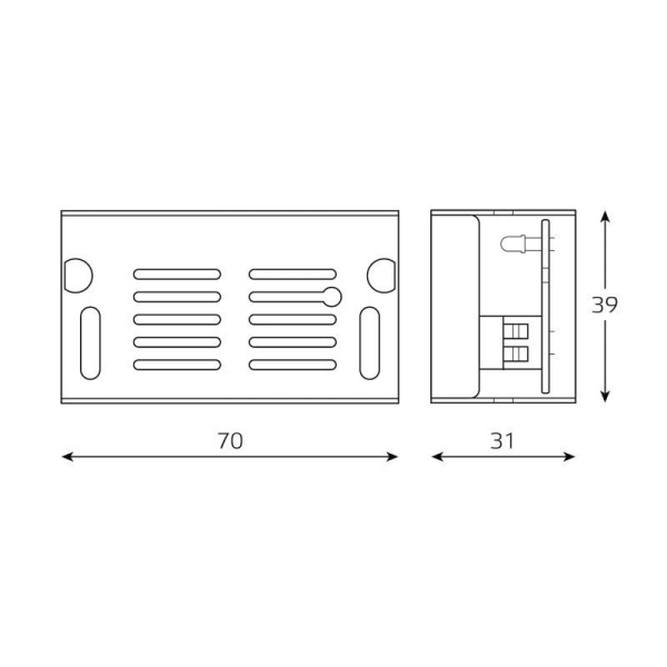 Блок питания для светодиод. ленты Basic 15Вт 12В IP20 (драйвер) GAUSS BT500