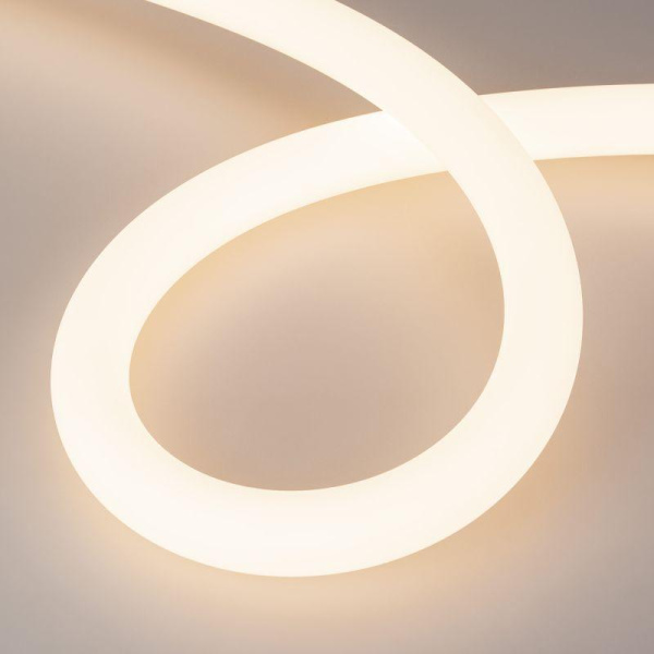 Лента светодиодная MOONLIGHT-TOP-A336-D40mm 24V Warm 3000К 360deg 15Вт/м IP65 2835 wire x1 прямой вывод кабеля герметичная (уп.5м) Arlight 039318