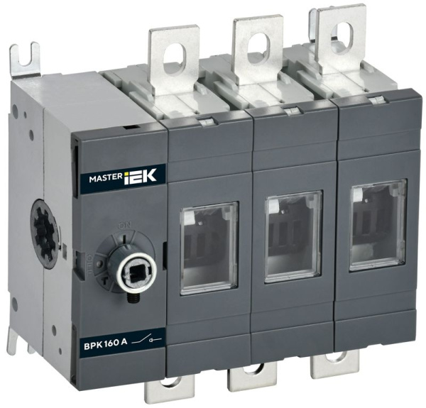 Выключатель-разъединитель ВРК без рукоятки 3P 160А MASTER IEK MI-VR10-3-0160-R