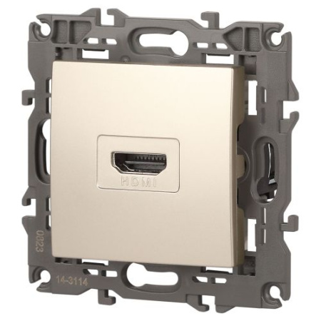 Розетка 14-3114-04 HDMI Elegance шампань ЭРА Б0034335
