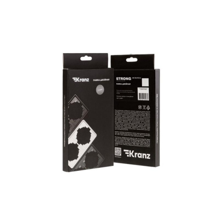 Рамка 2-м STRONG MIELE графит Kranz KR-78-0752-6