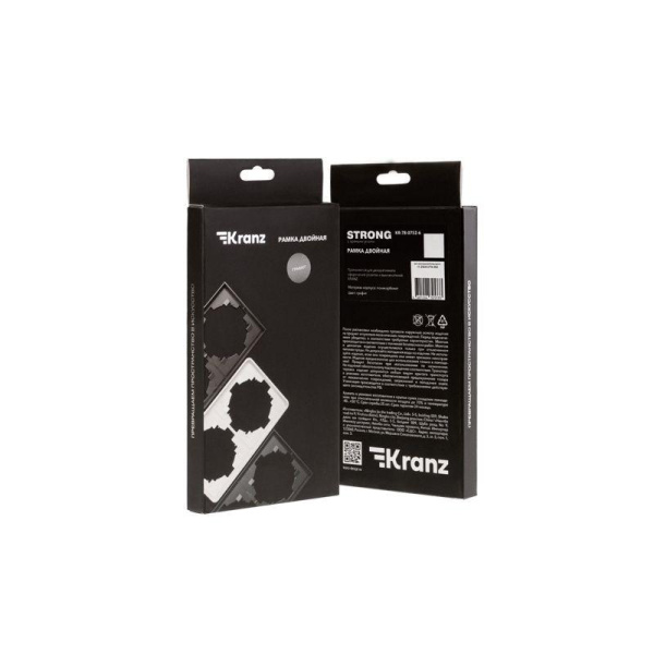 Рамка 2-м STRONG MIELE графит Kranz KR-78-0752-6