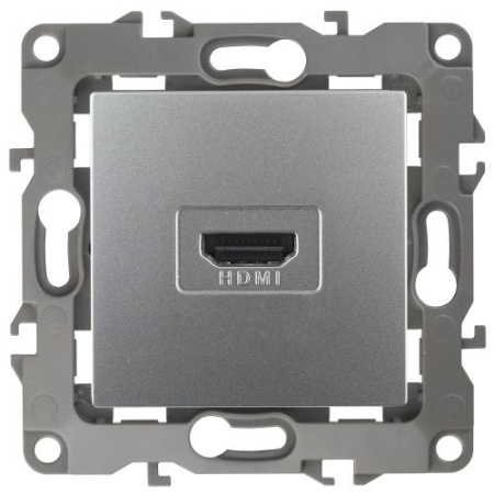 Розетка 12-3114-03 HDMI алюм. ЭРА Б0027483