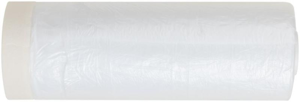 Пленка укрывная с клейкой лентой 8мкм 2400ммх15м FIT 11869