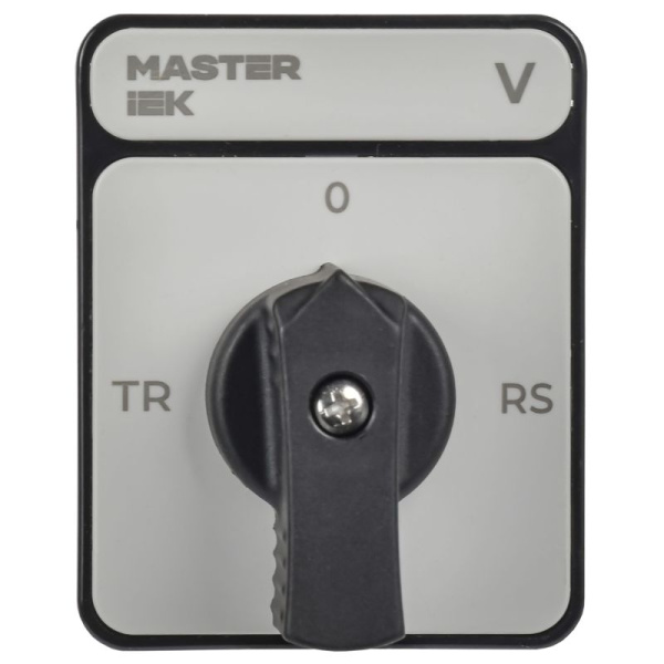 Переключатель кулачковый 10А (сх. 67) стандартная черн. рукоятка MASTER IEK MI-CS10-010-067-K02