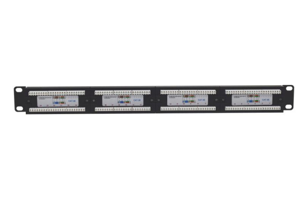 Патч-панель 19дюйм 1U кат.5E неэкранир. 24 порта RJ-45 Dual IDC TOKOV ELECTRIC TKE-PP-5E-1U-24P-UTP