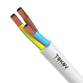 Провод TOKOV ELECTRIC ПВС 3х0.75(2х0.75+1х0.75) 380В Б (бухта) (м) 1945486