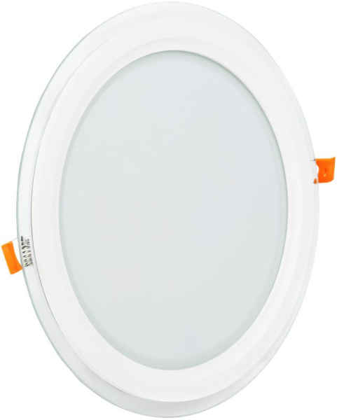 Светильник светодиодный Downlight DL GLASS 840 WT 18Вт 4000К IP20 1620лм ДВО даунлайт кругл. встраив. с декоративным стеклом бел. OSRAM 4607194230778