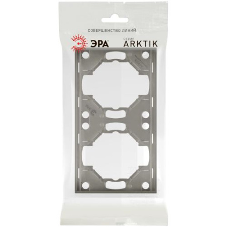 Рамка 2-м Arktik титан 16-5002-07 Эра Б0070560