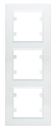 Рамка 3-м Karea вертик. бел. Makel 56001708