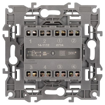 Розетка телевизионная одиночная TV Elegance 14-3101-16 титан Эра Б0065760