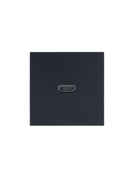 Розетка HDMI 1-м СП ZIMA IP20 механизм черн. бархат LEZARD 704-4288-203