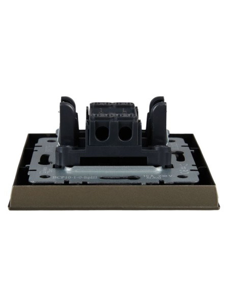 Выключатель 1-кл. СП BRITE ВСР10-1-0-БрШ 10А в сборе шампань IEK BR-V10-0-10-K37-F