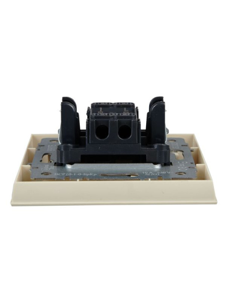 Выключатель 1-кл. СП BRITE ВСР10-1-0-БрКр 10А в сборе беж. IEK BR-V10-0-10-K10-F