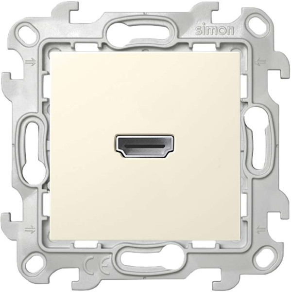 Розетка HDMI 1.4 1-м СП Simon 24 IP20 коннектор механизм сл. кость Simon 2411094-031
