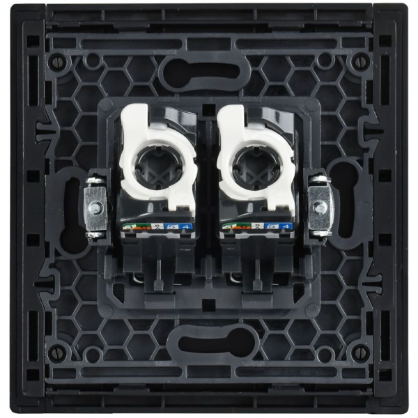 Розетка компьютерная 2-м СП FORTE&PIANO FP833M RJ45 кат.5E IP20 сл. кость IEK FP-K20-1-M-K41