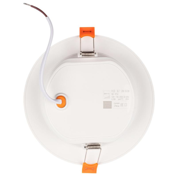 Светильник светодиодный PLED DL7 WH 12Вт 6500К IP54 1020лм встраив. бел. JazzWay 5069084