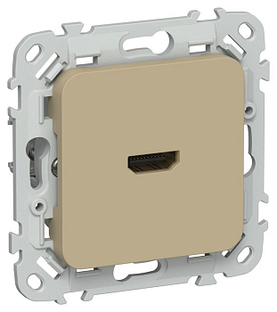 Розетка HDMI СП FLITE РШДМА-ФлХ механизм хаки IEK FI-H10-K59