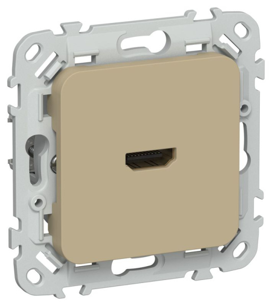 Розетка HDMI СП FLITE РШДМА-ФлХ механизм хаки IEK FI-H10-K59