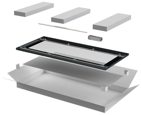 Дверь стеклянная для шкафа LINEA E 42U 600мм черн. ITK LE05-42U 600мм 6X-DR