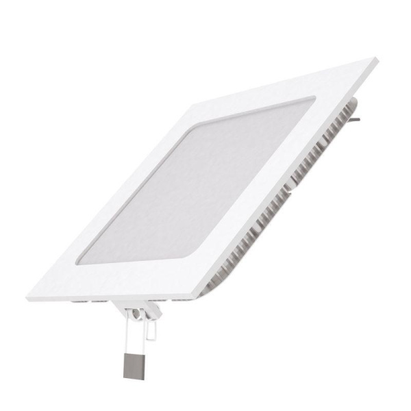 Светильник светодиодный Slim 9Вт 3000К IP20 610лм 220-240В ДВО квадрат бел. GAUSS 940111109