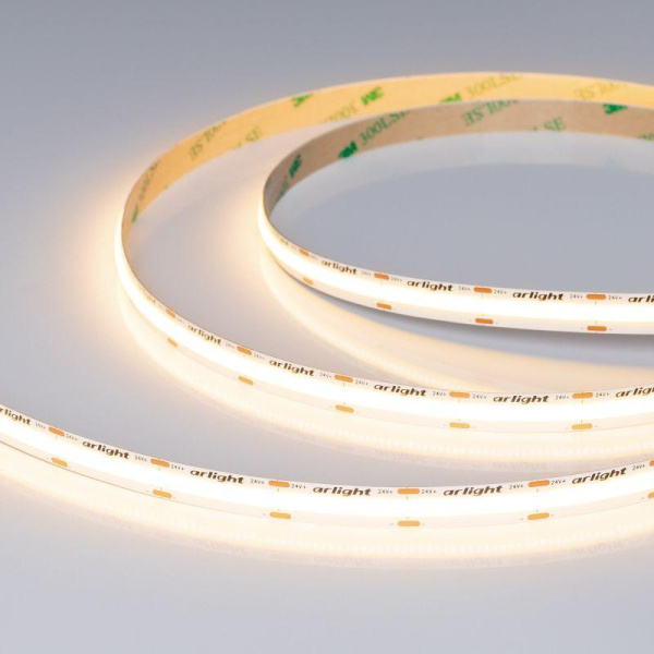 Лента светодиодная COB-X576-10mm 24В Warm 3000К 15Вт/м IP20 высок. эффект. 150лм/Вт (уп.5м) Arlight 059121