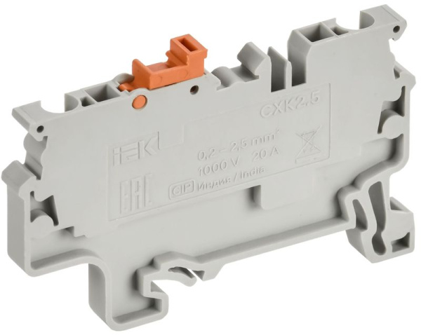 Клемма пружинная с ножевым размыкателем CXK2.5 ARMAFIX IEK AF-CT45-04-K03-002