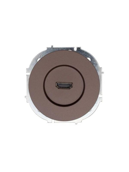Розетка HDMI 1-м СП OSEN механизм шоколад LEZARD 743-7388-203