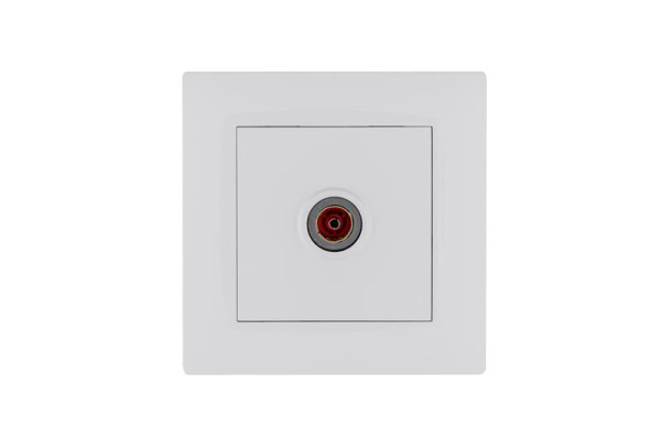 Розетка TV проходная Karea RIZZ бел. Makel 88001007