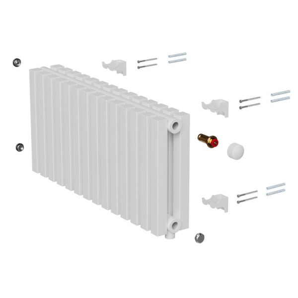 Радиатор дизайн Shift Q30 VC2030 32 секц. RAL9016 Royal Thermo НС-1631284