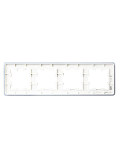 Рамка 4-м BRITE РУ-4-2-Бр стекло бел. RE IEK BR-M42-G-41-K01