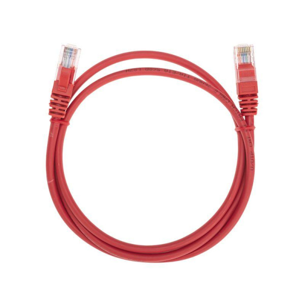 Патч-корд U/UTP CAT 5e RJ45-RJ45 26AWG LSZH красн. 1м Rexant 02-0103-1