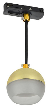 Светильник 4119 декоративный трековый подвесной GX53 золото IEK LT-UCB0-4119-GX53-1-K22