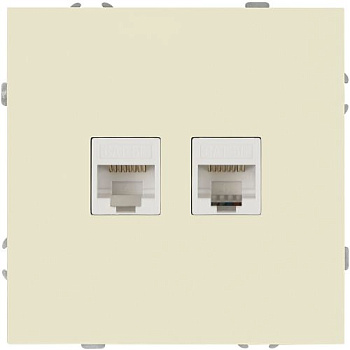 Розетка информационная 2-м СП Galaxy RJ45 16А IP20 250В сл. кость 15-3108-02 Эра Б0070758